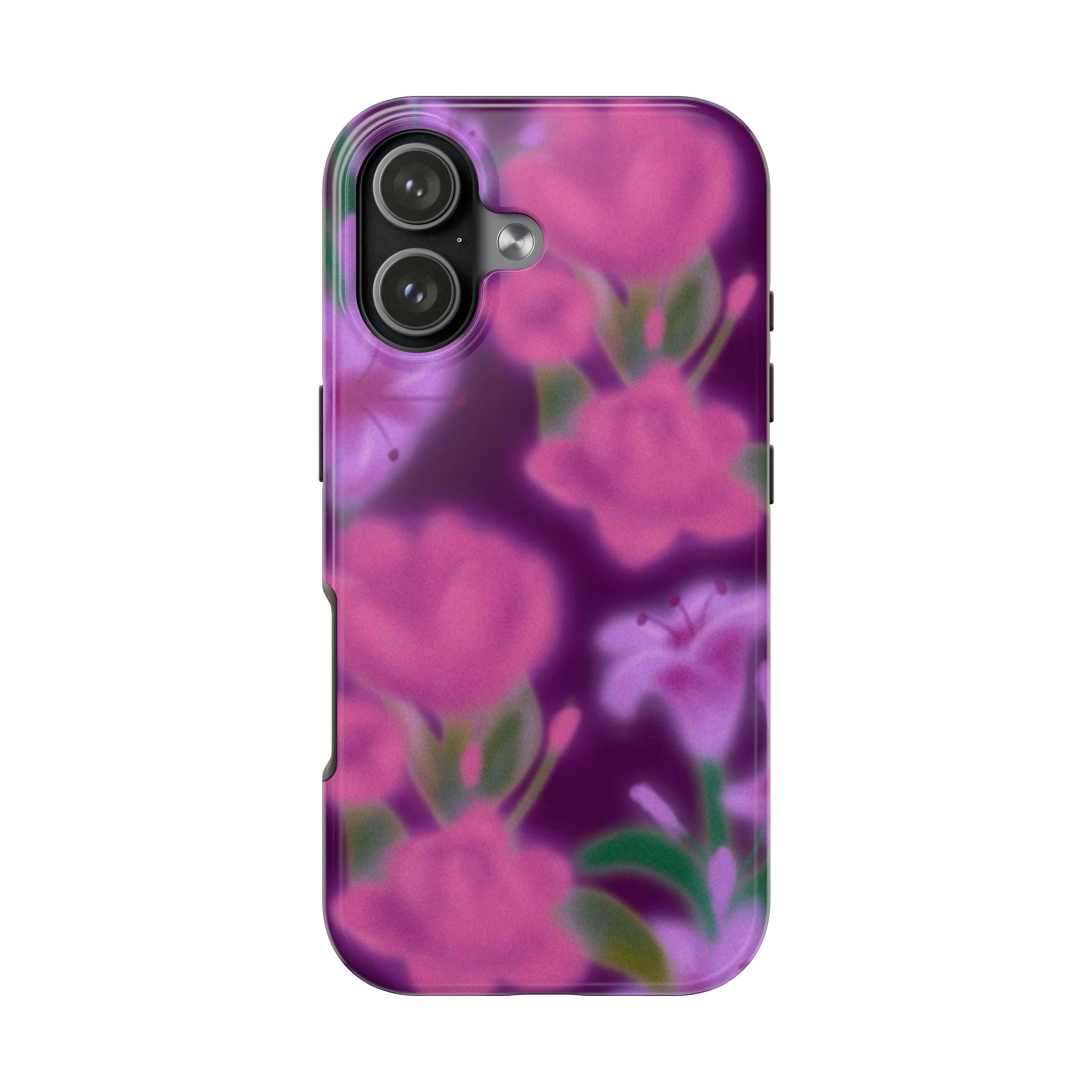 VIOLET COSMIC ROSES FLORAL PHONE CASE