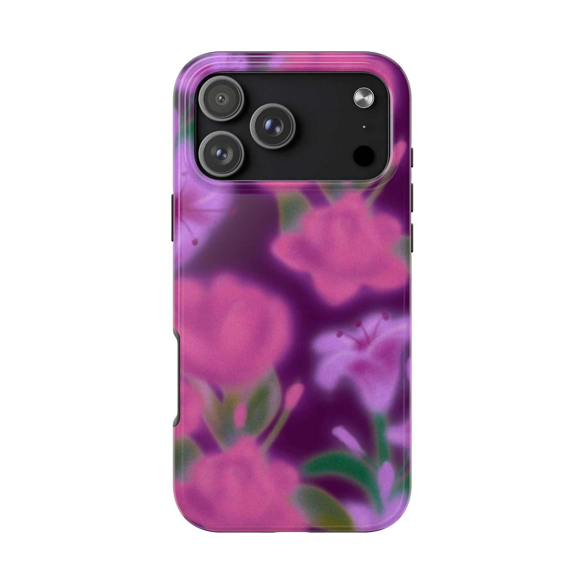 VIOLET COSMIC ROSES FLORAL PHONE CASE