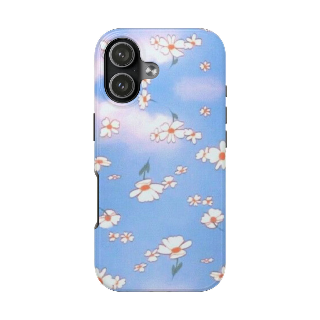 BLUE CLOUD DAISIES PHONE CASE