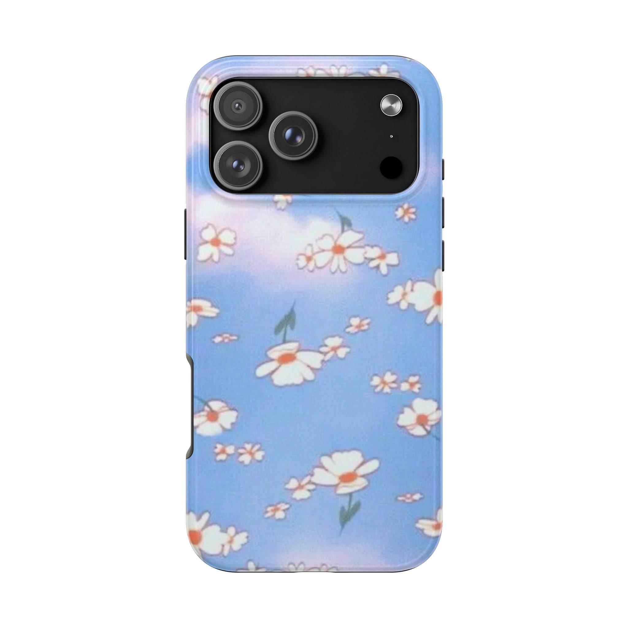 BLUE CLOUD DAISIES PHONE CASE