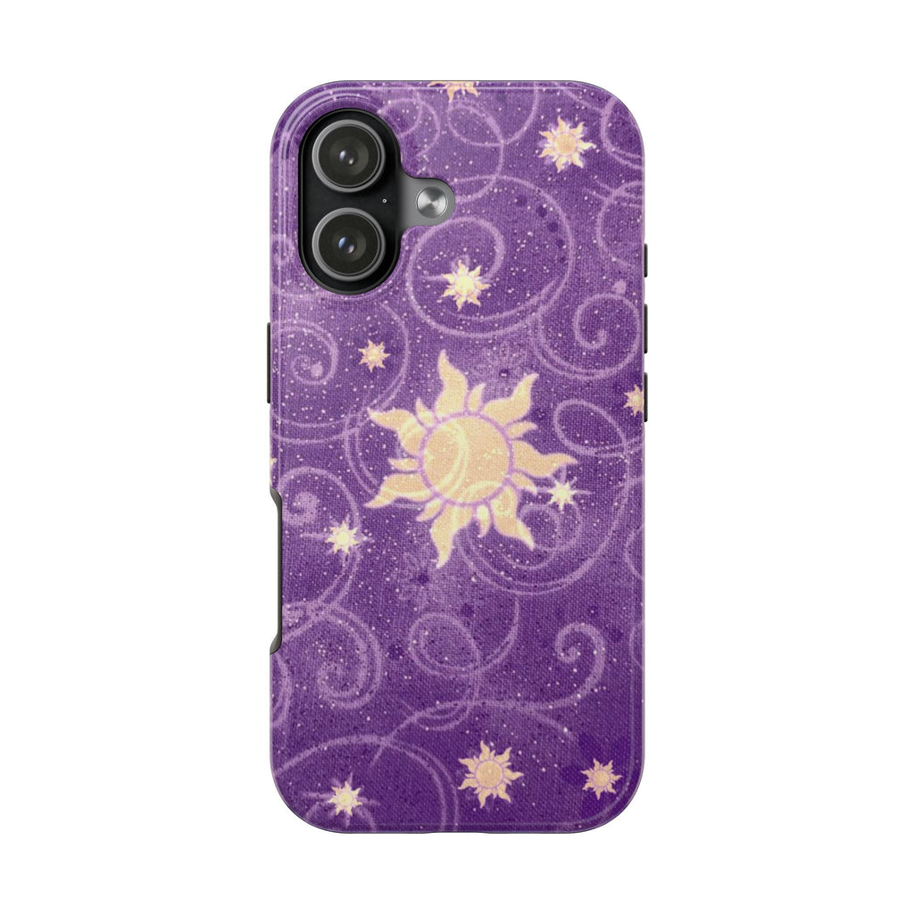 PURPLE WHIMSY SUN PHONE CASE