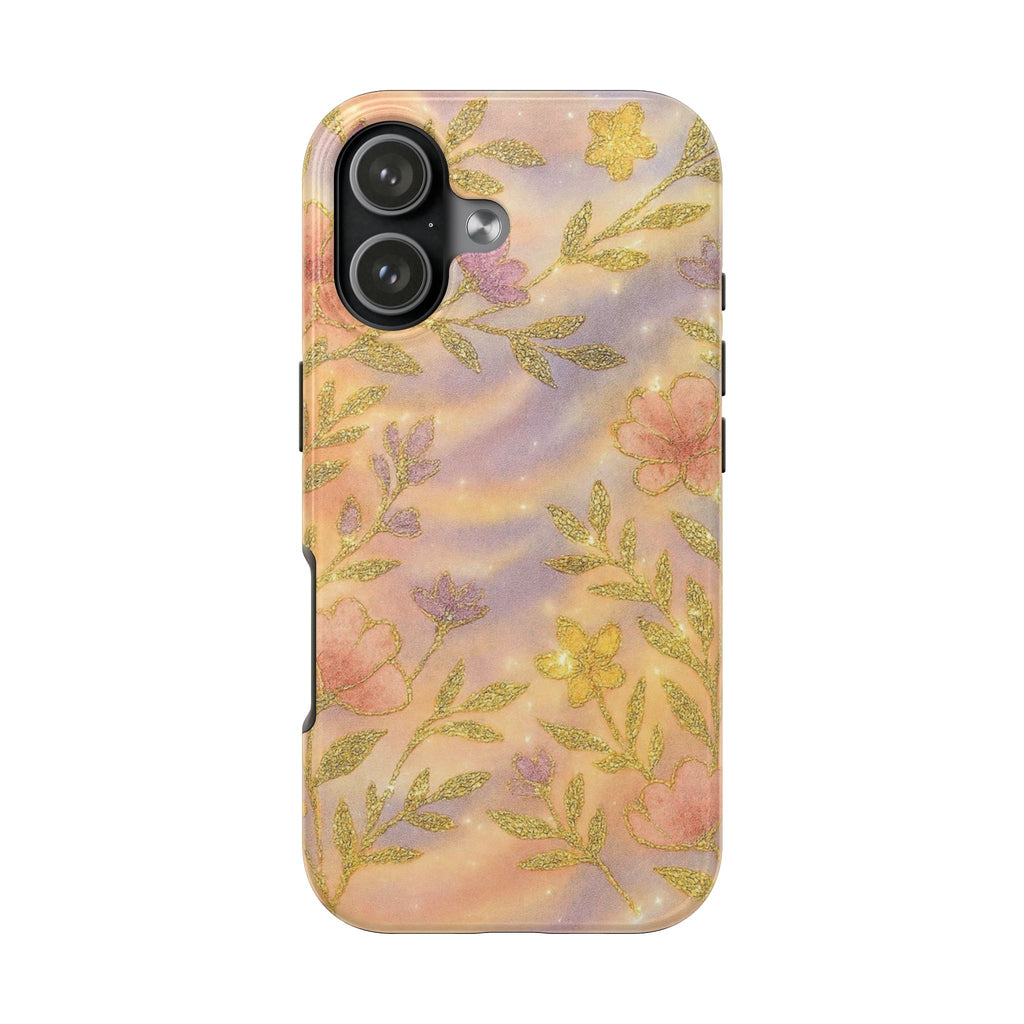 GOLD ETHEREAL FLORAL PHONE CASE
