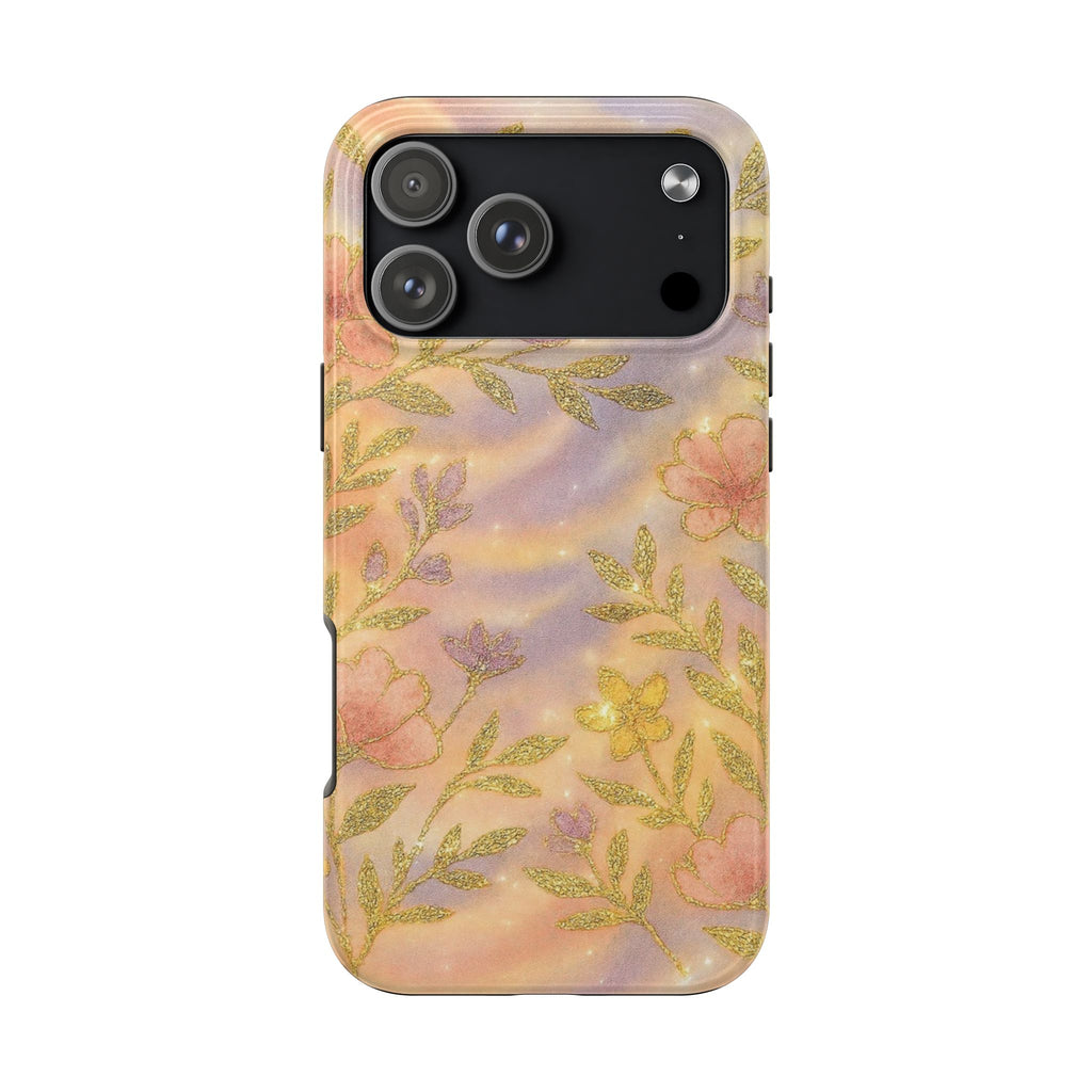 GOLD ETHEREAL FLORAL PHONE CASE
