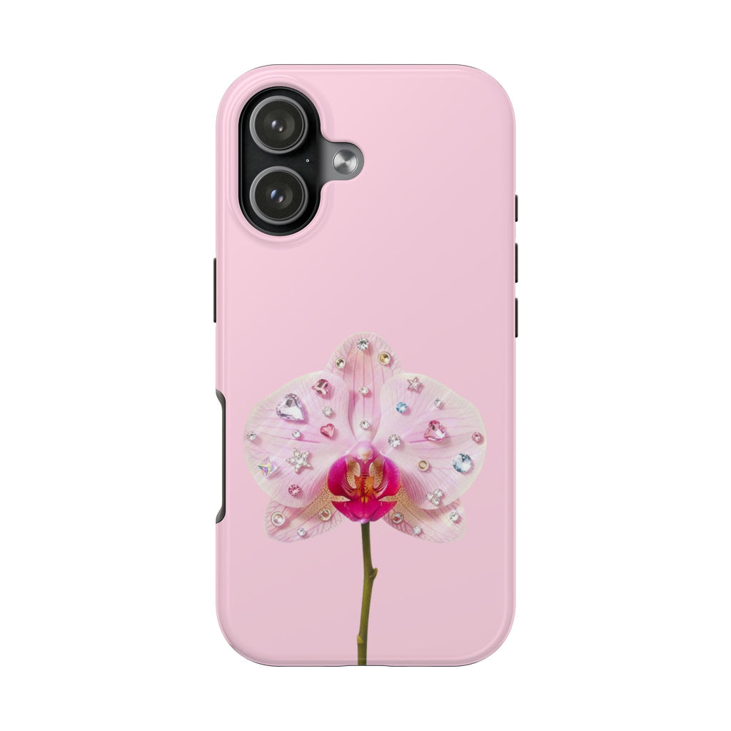PINK BEDAZZLED FLOWER PHONE CASE
