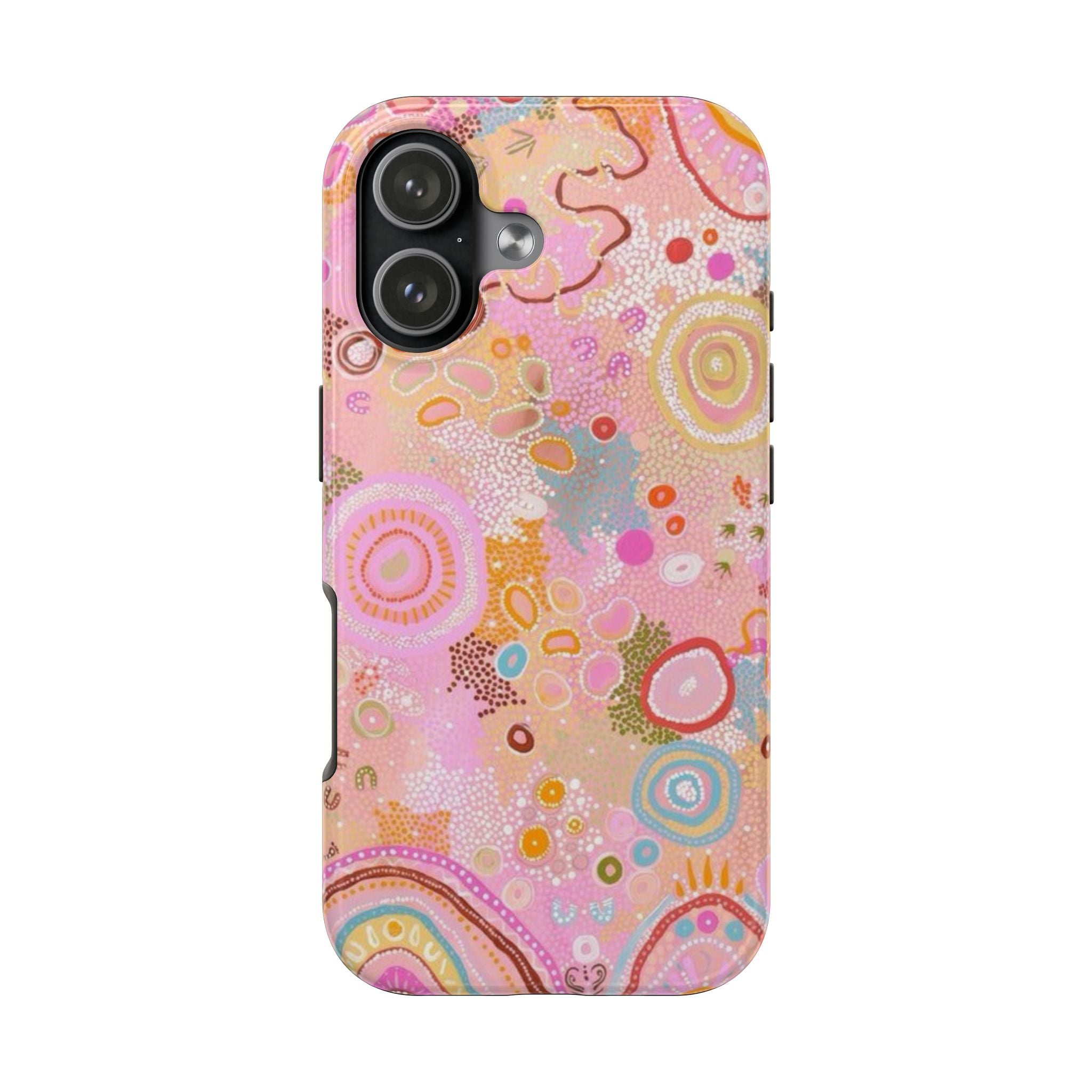 PINK WHIMSY LAGOON PHONE CASE