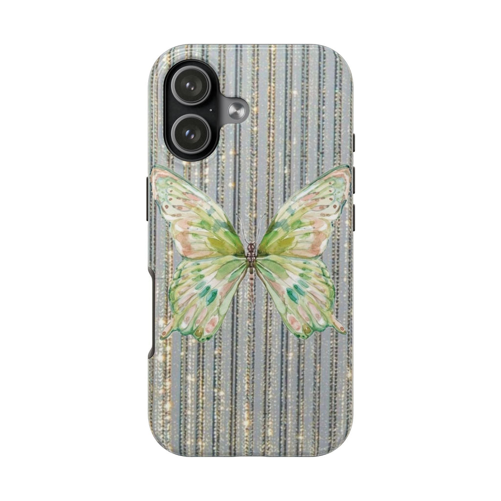EMBELLISHED GREEN BUTTERFLY PHONE CASE