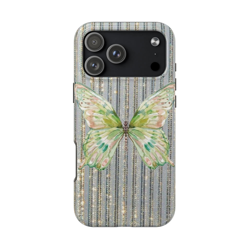 EMBELLISHED GREEN BUTTERFLY PHONE CASE