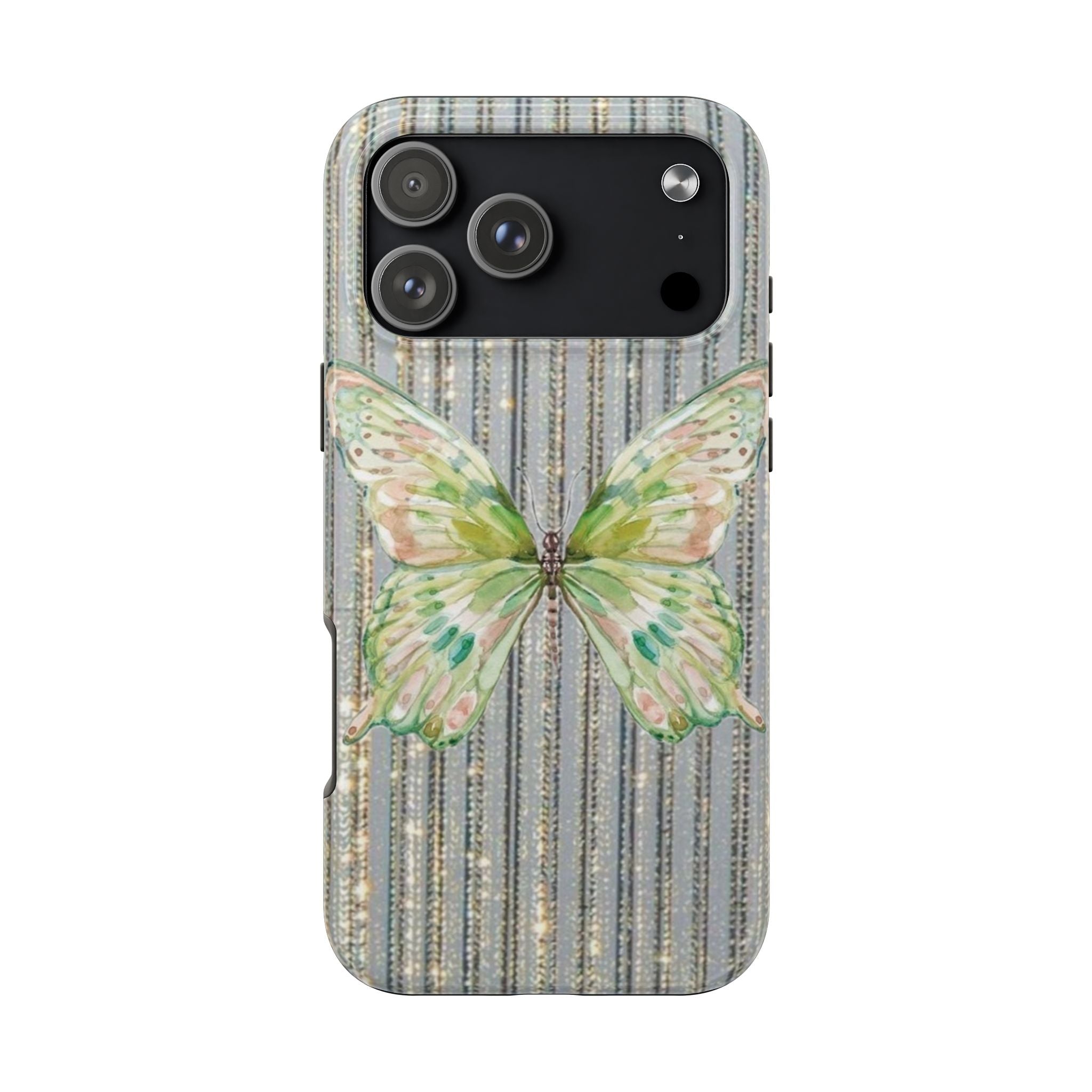 EMBELLISHED GREEN BUTTERFLY PHONE CASE