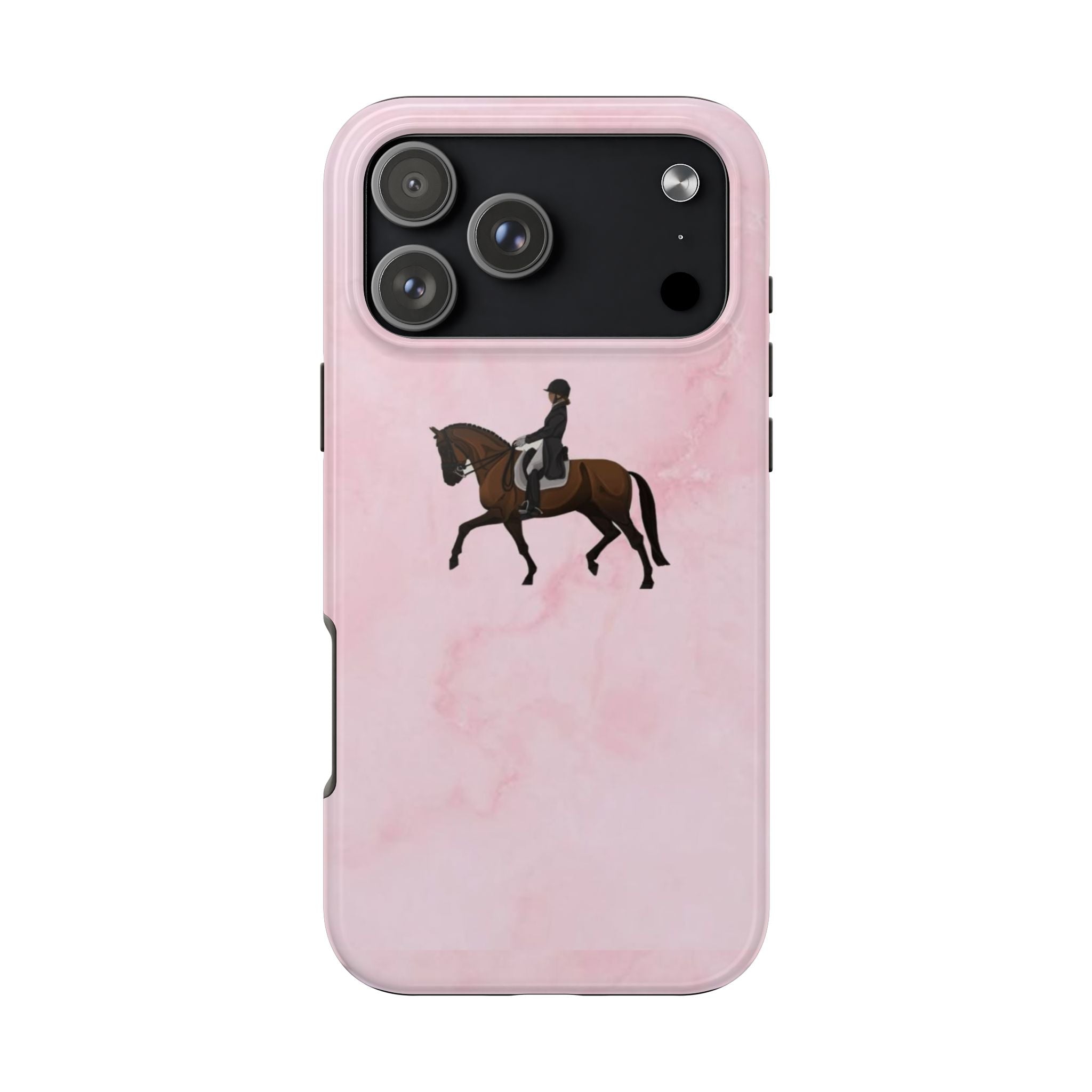 PINK JUMPING HORSE PHONE CASE