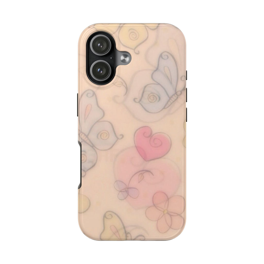VINTAGE ORANGE BUTTERFLY GARDEN PHONE CASE