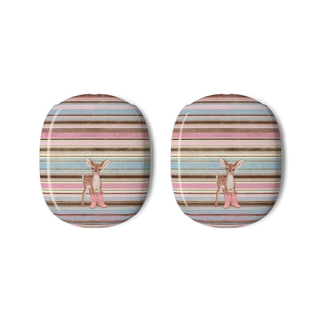 BROWN STRIPES COWBOY BOOTS DEER AIRPODS MAX CASE COVERS