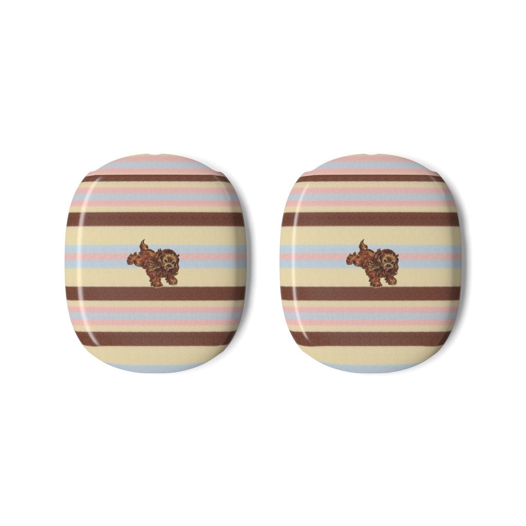 BUTTERSCOTCH STRIPES PARK AVENUE PUPPY AIRPODS MAX CASE COVERS