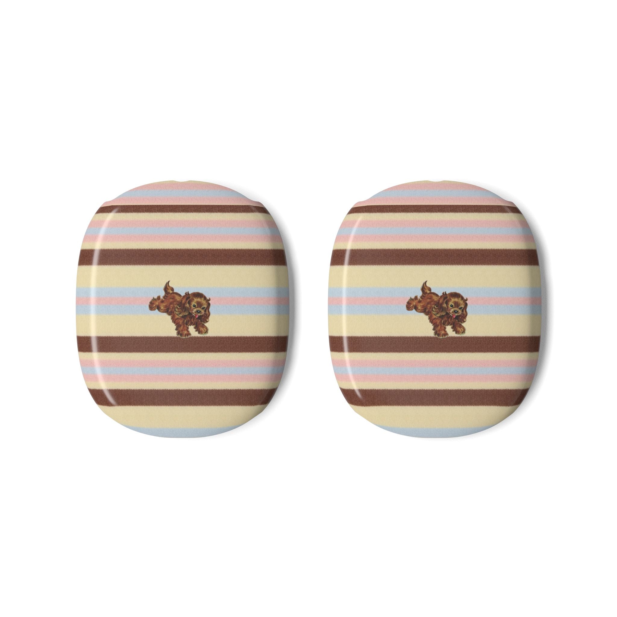 BUTTERSCOTCH STRIPES PARK AVENUE PUPPY AIRPODS MAX CASE COVERS