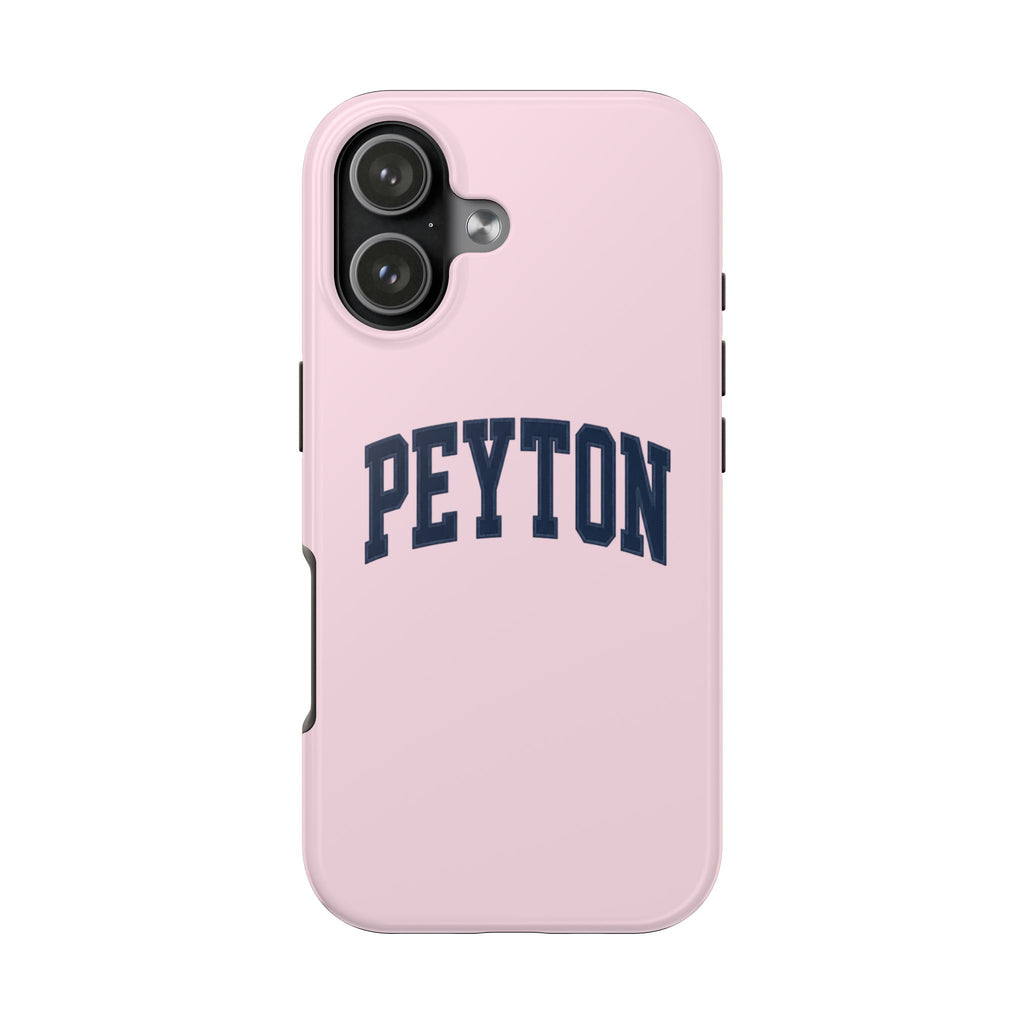 PERSONALIZED NAME CUSTOM NAVY VARSITY PINK PHONE CASE