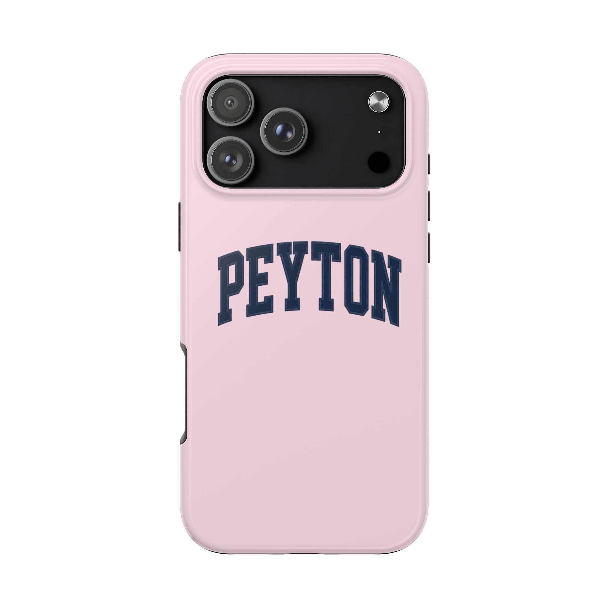 PERSONALIZED NAME CUSTOM NAVY VARSITY PINK PHONE CASE