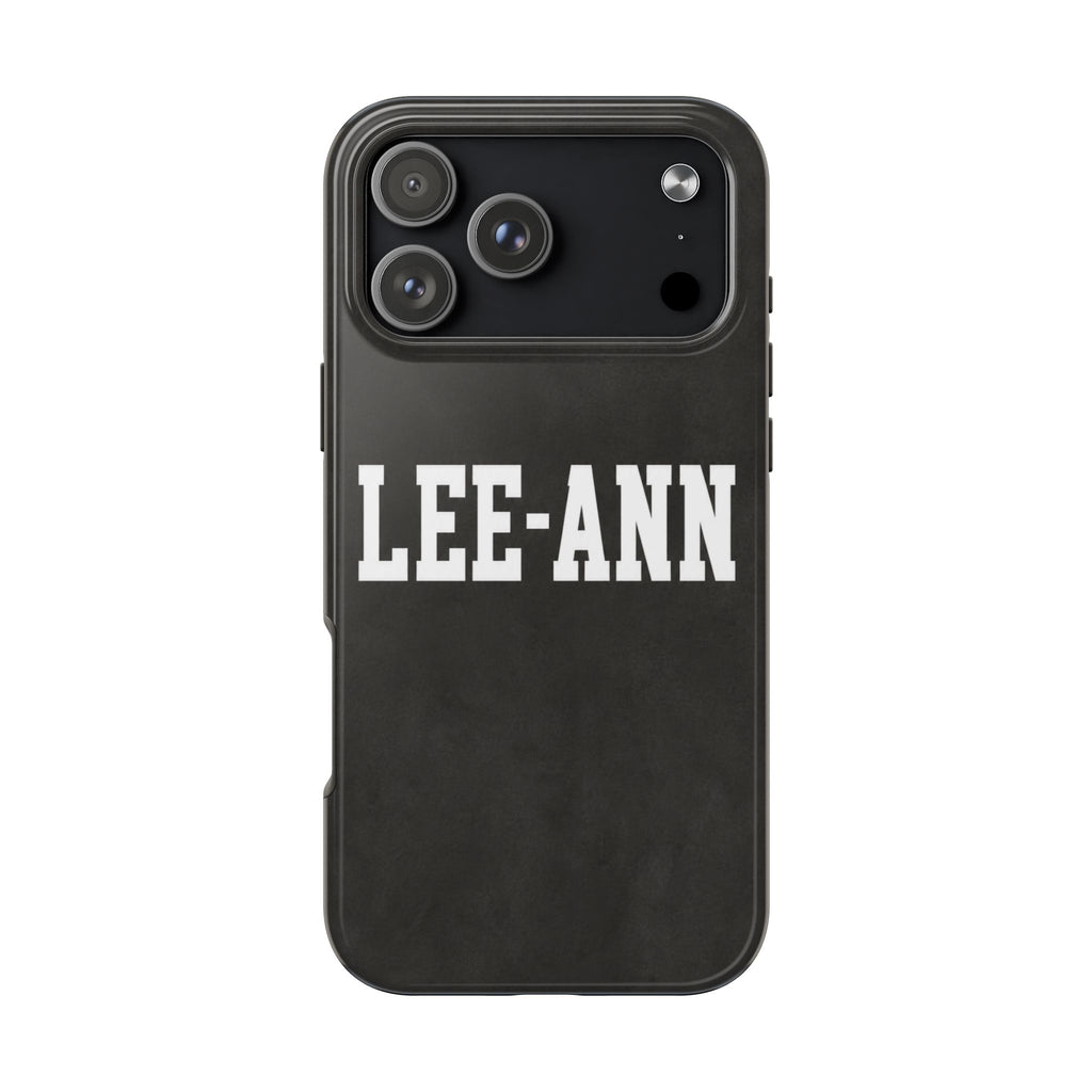 PERSONALIZED NAME CUSTOM VINTAGE GRAY VARSITY PHONE CASE