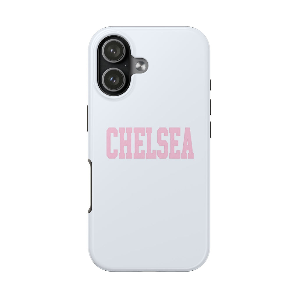 PERSONALIZED NAME CUSTOM BABY BLUE PINK VARSITY PHONE CASE