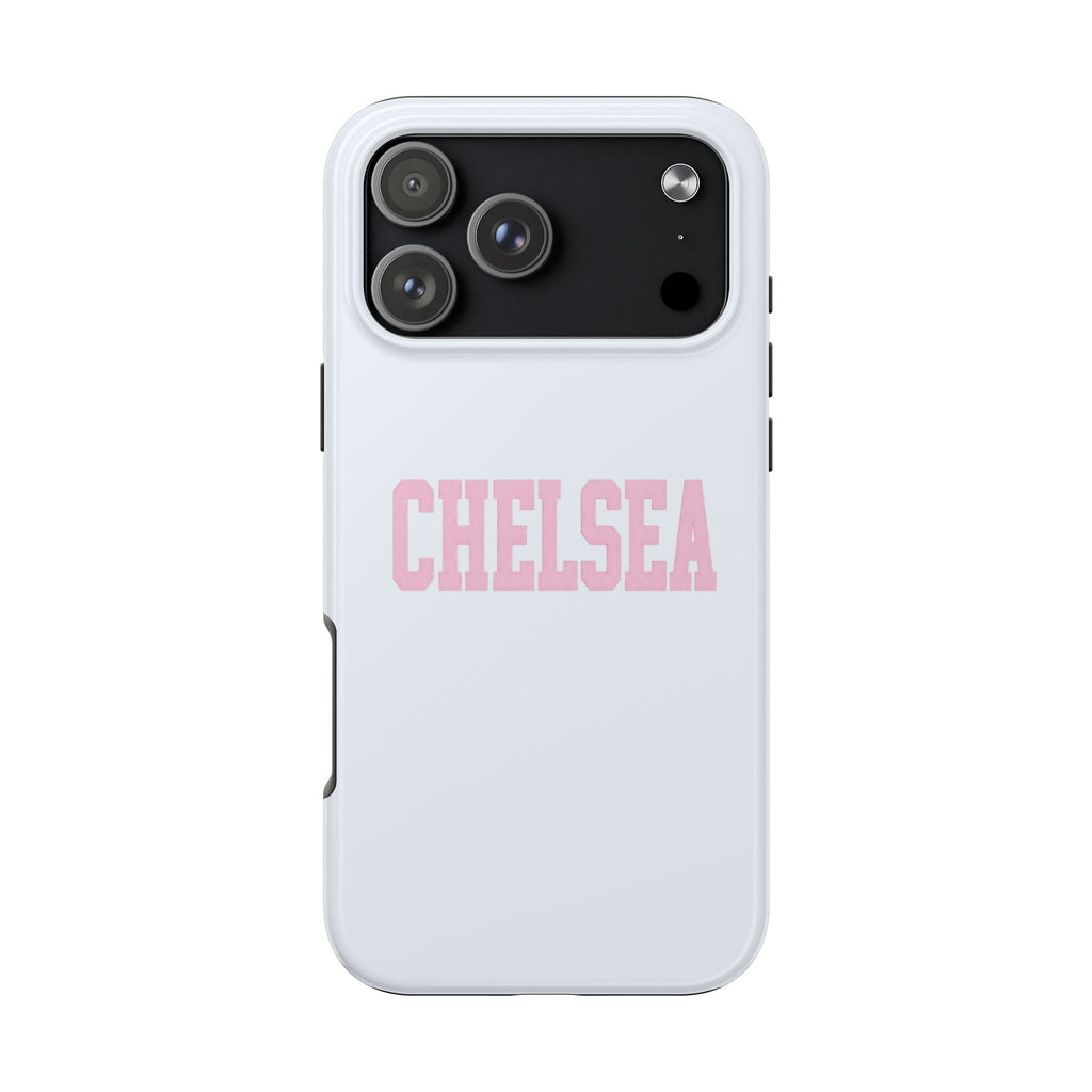 PERSONALIZED NAME CUSTOM BABY BLUE PINK VARSITY PHONE CASE