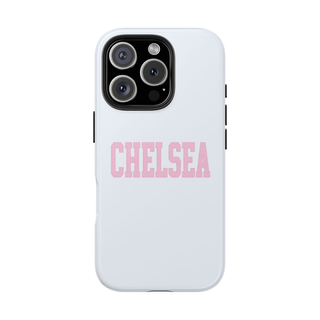 PERSONALIZED NAME CUSTOM BABY BLUE PINK VARSITY PHONE CASE