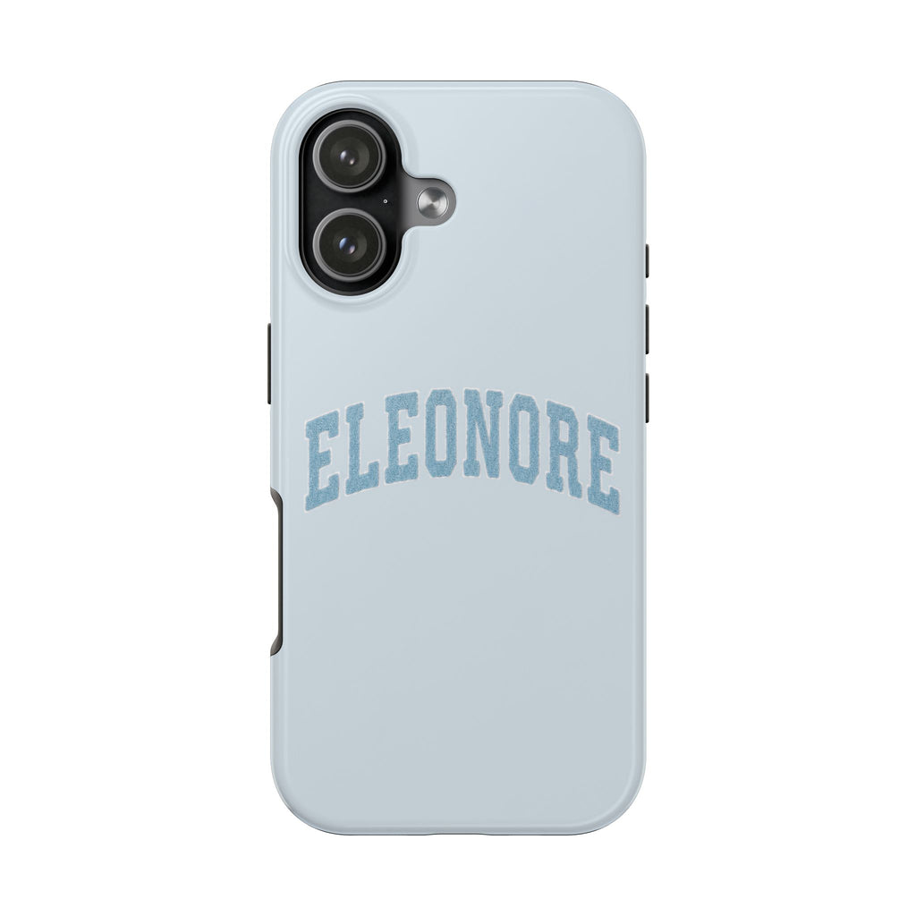 PERSONALIZED NAME CUSTOM BABY BLUE VARSITY PHONE CASE