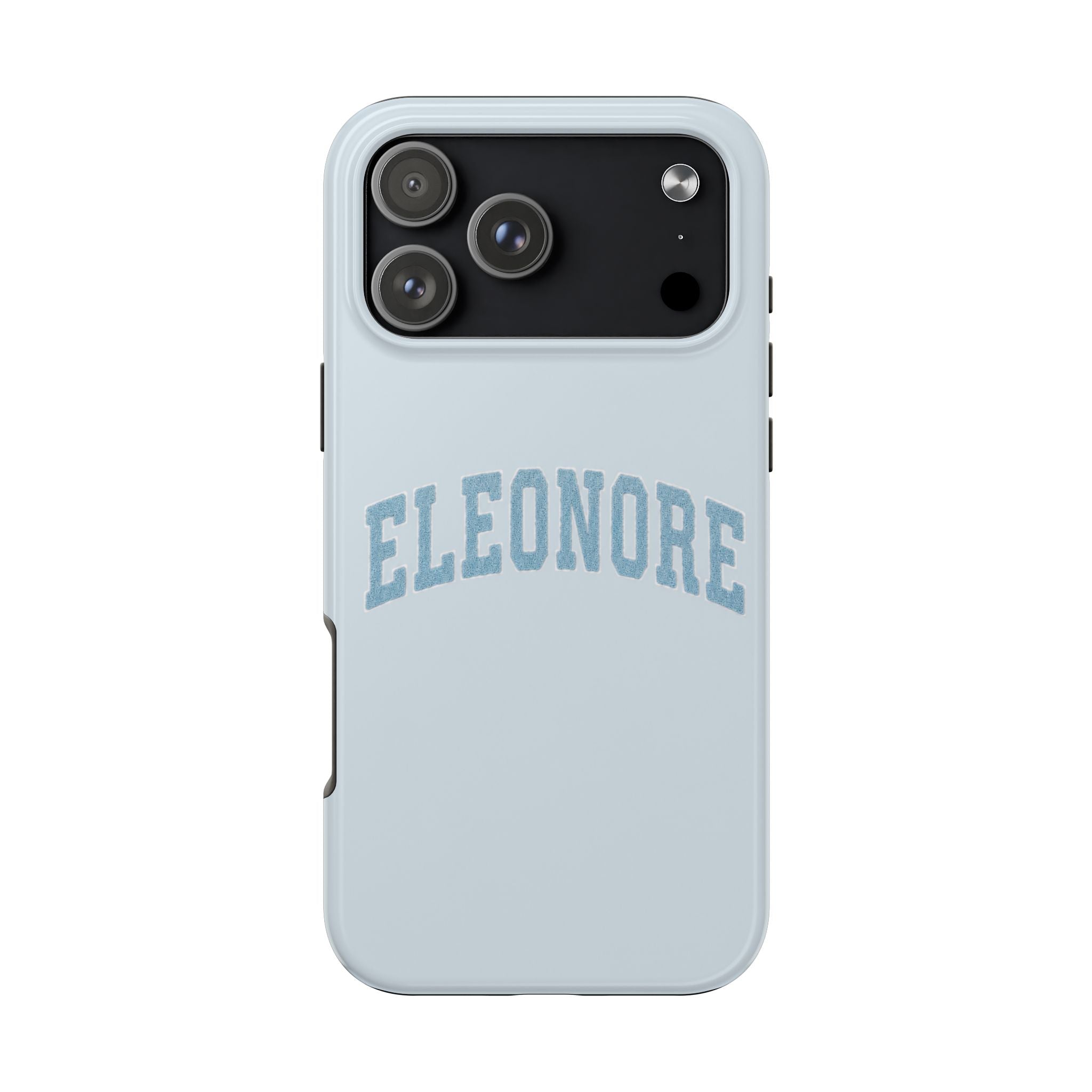 PERSONALIZED NAME CUSTOM BABY BLUE VARSITY PHONE CASE