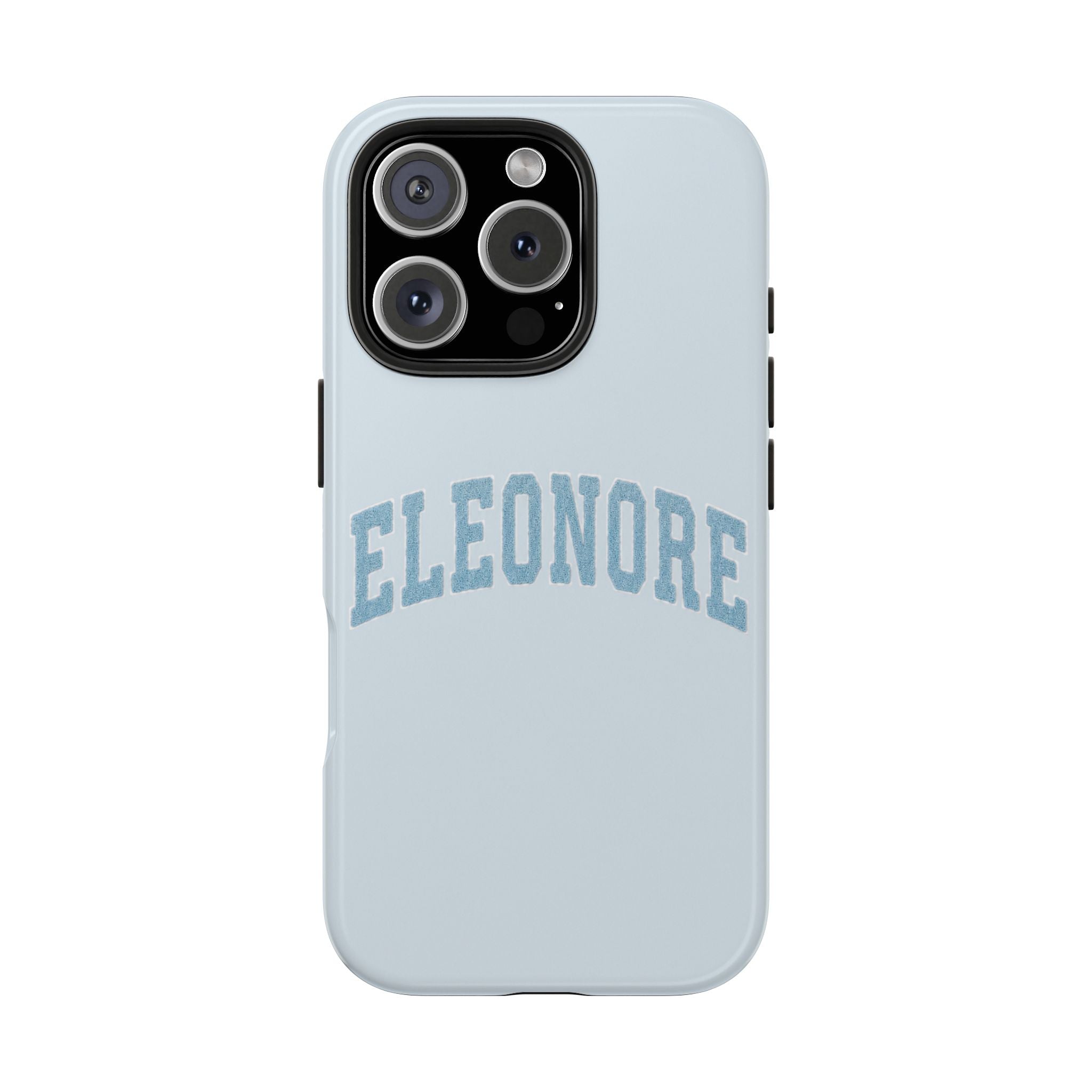 PERSONALIZED NAME CUSTOM BABY BLUE VARSITY PHONE CASE