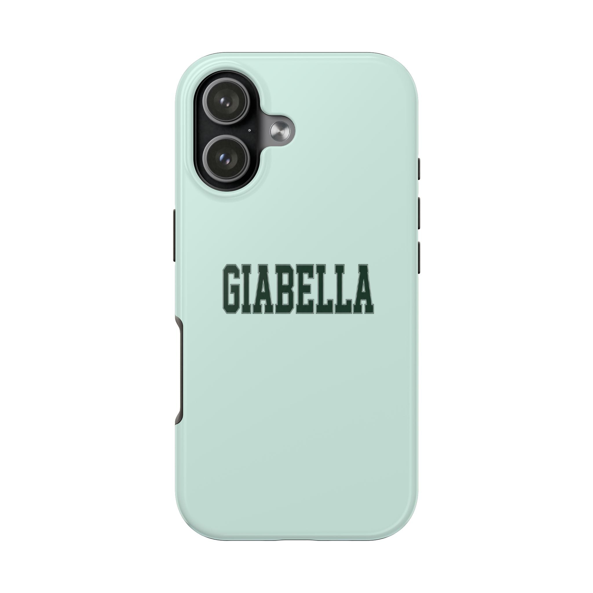 PERSONALIZED NAME CUSTOM MINT GREEN VARSITY PHONE CASE