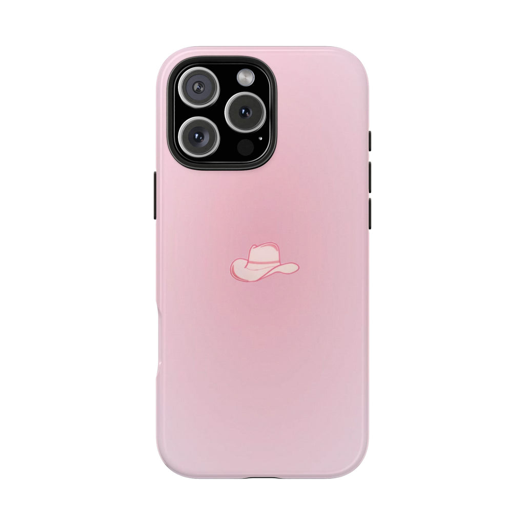 PINK AURA COWGIRL HAT PHONE CASE