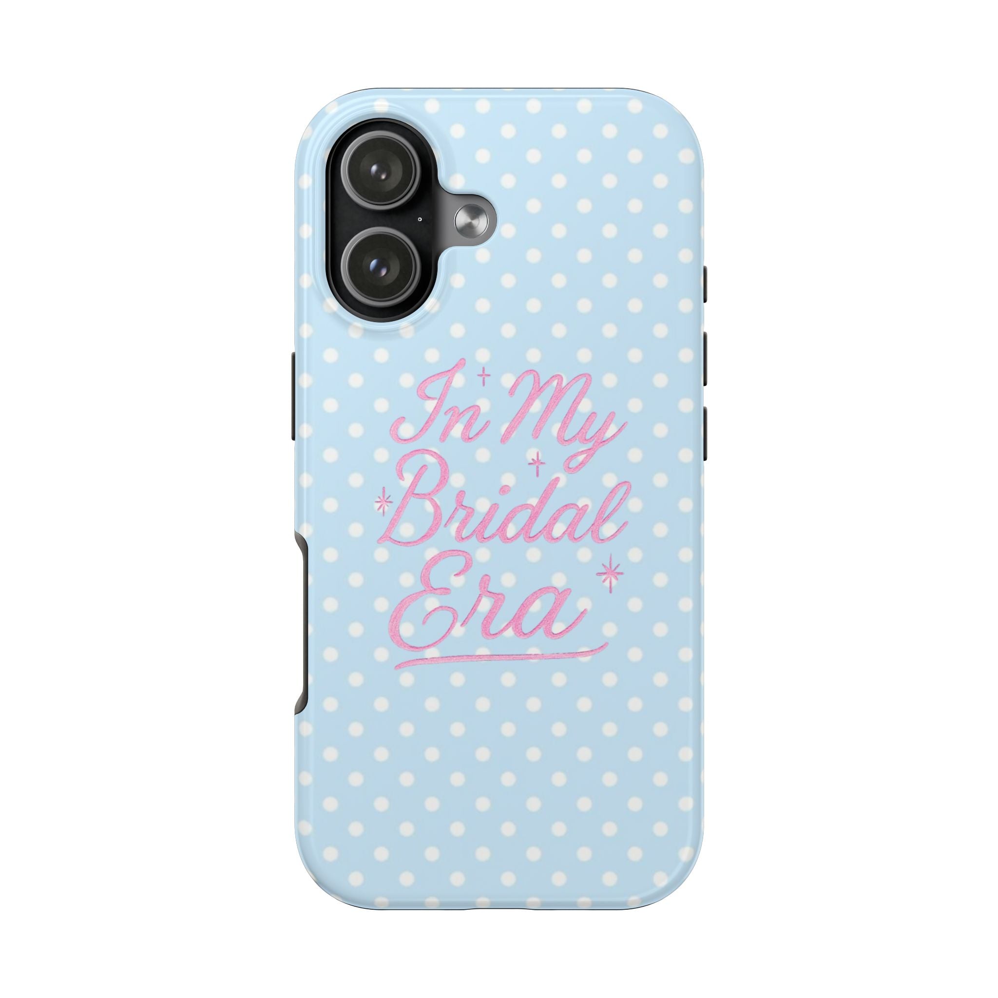 BLUE POLKA DOTS IN MY BRIDAL ERA PHONE CASE