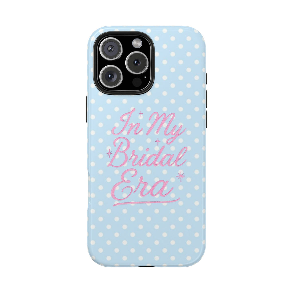 BLUE POLKA DOTS IN MY BRIDAL ERA PHONE CASE