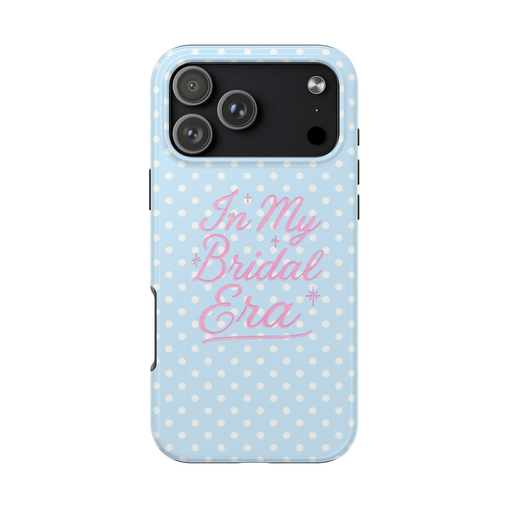 BLUE POLKA DOTS IN MY BRIDAL ERA PHONE CASE