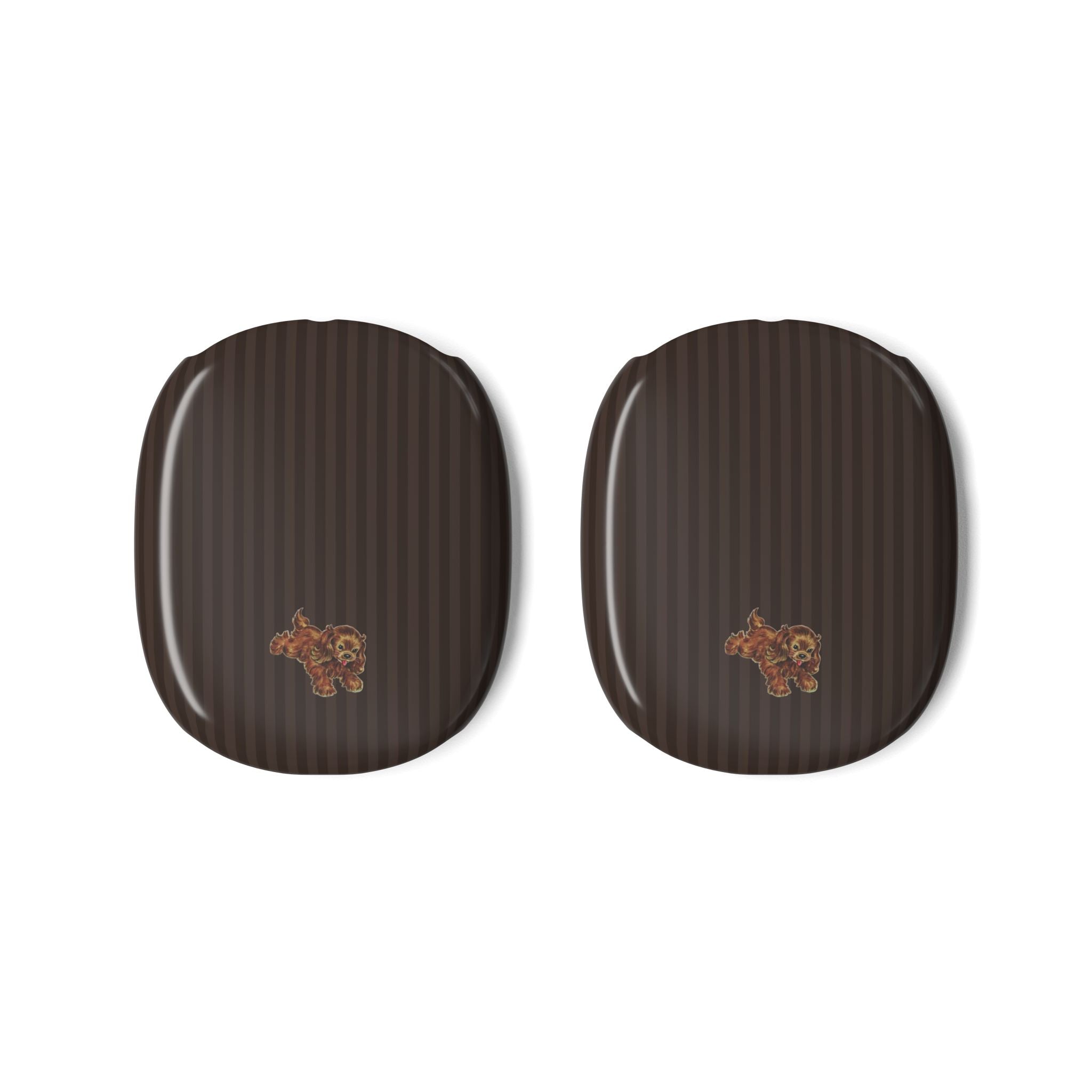 BROWN STRIPES PARK AVENUE PUPPY AIRPODS MAX CASE COVERS