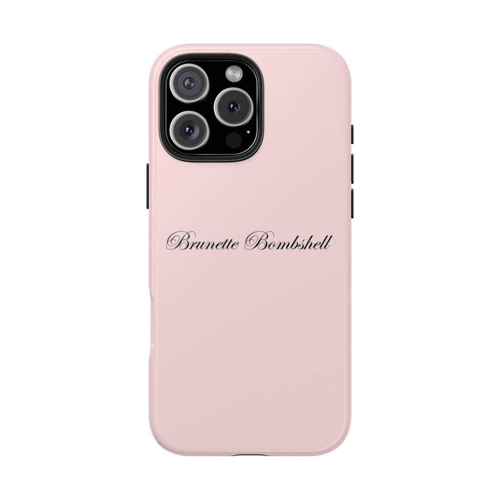 PINK BRUNETTE BOMBSHELL PHONE CASE