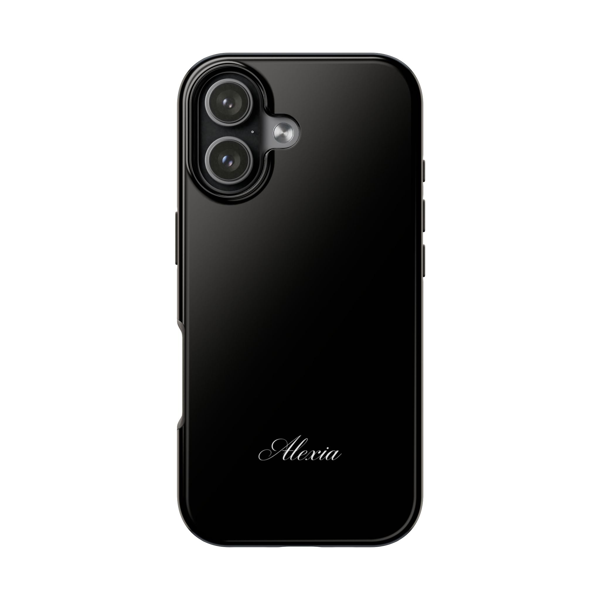 PERSONALIZED NAME CUSTOM BLACK MINIMALIST PHONE CASE