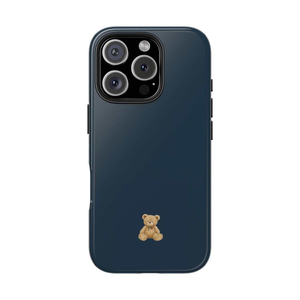 DARK TEAL MINI TEDDY BEAR PHONE CASE