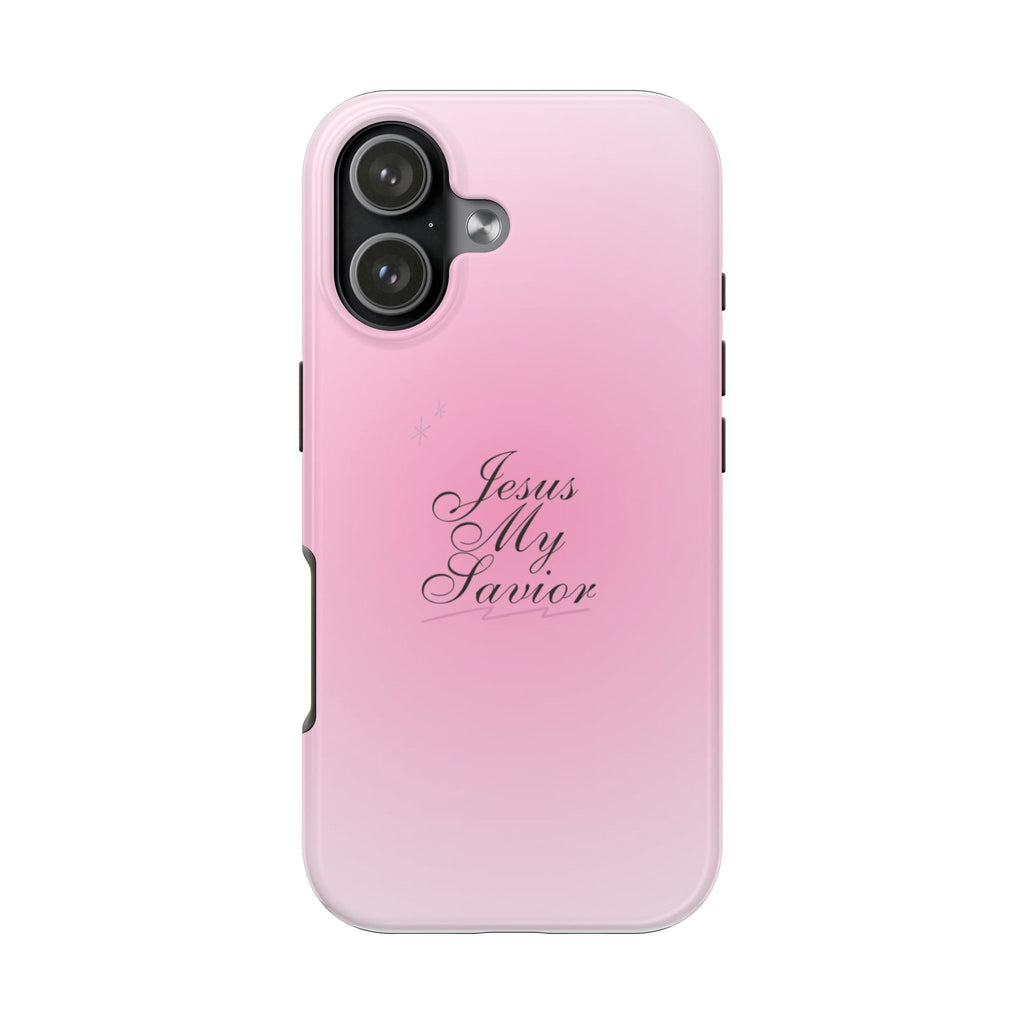PINK AURA JESUS MY SAVIOR PHONE CASE