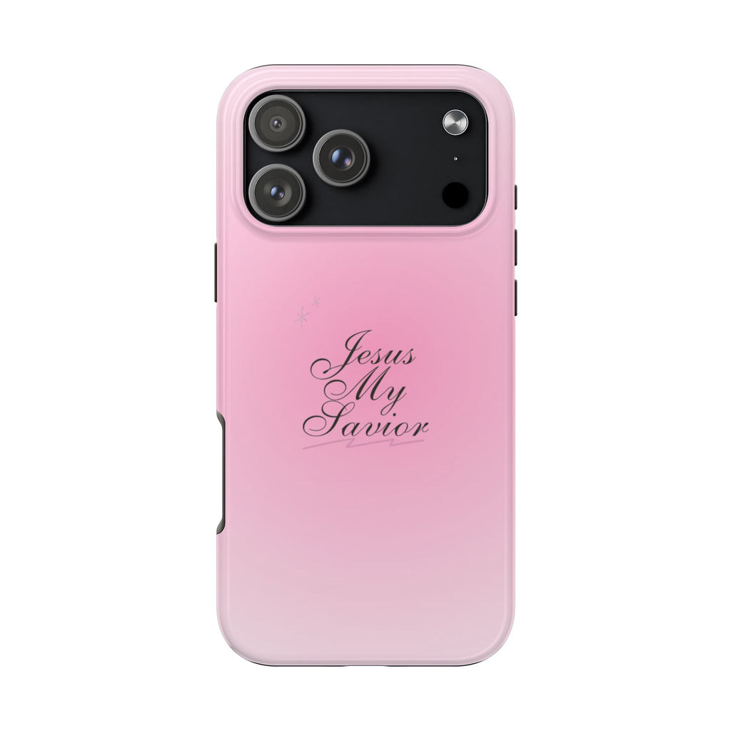 PINK AURA JESUS MY SAVIOR PHONE CASE