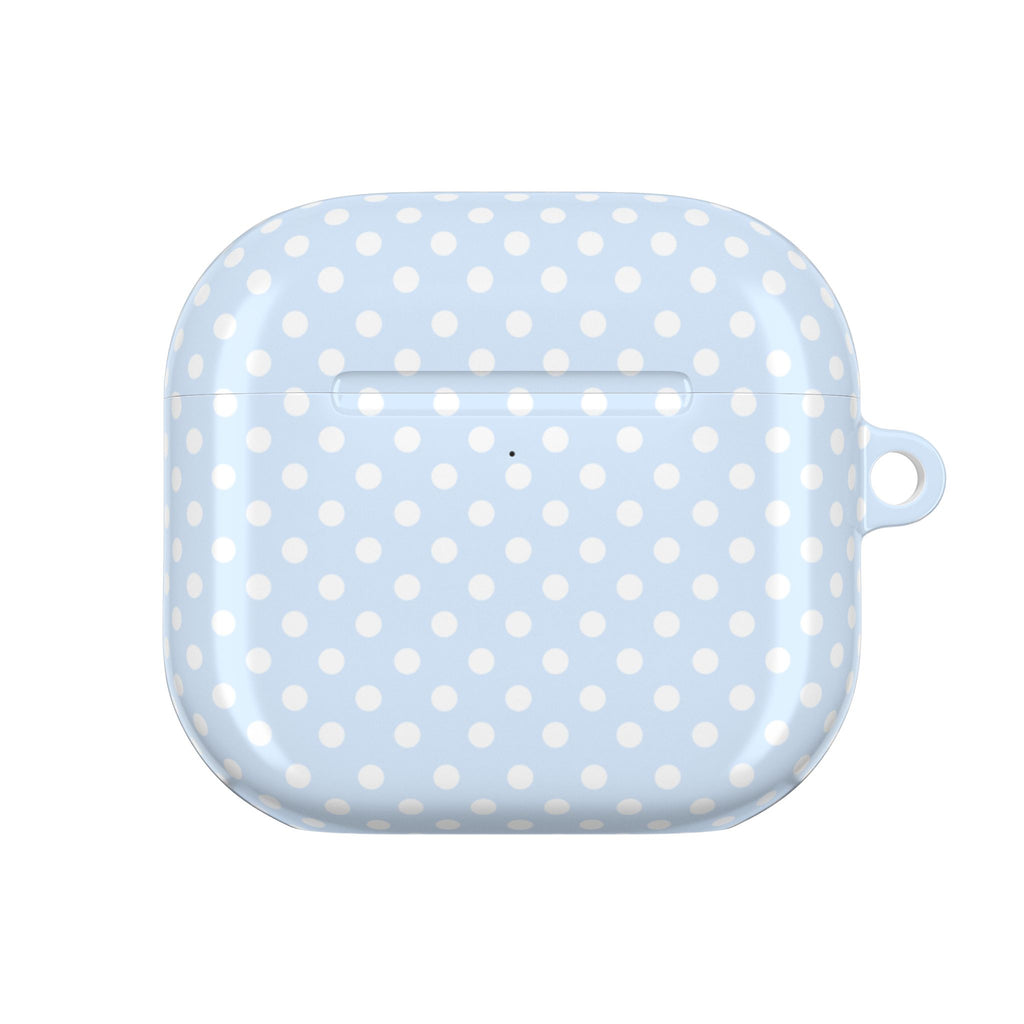 SNOW BLUE POLKA DOTS AIRPOD CASE