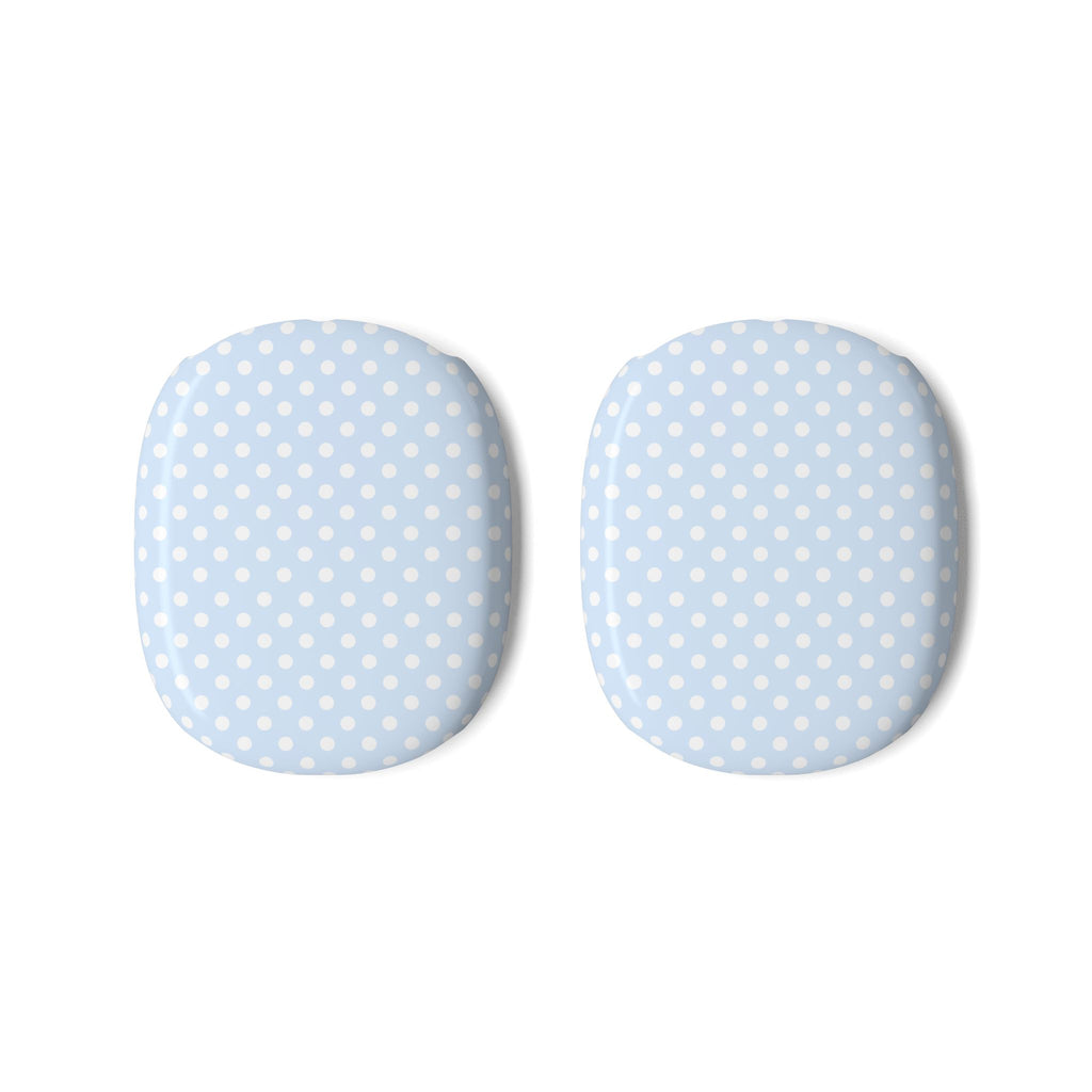 SNOW BLUE POLKA DOTS AIRPODS MAX CASE COVERS