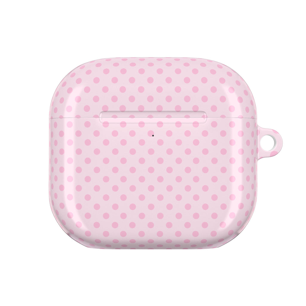 BABY PINK POLKA DOTS AIRPOD CASE