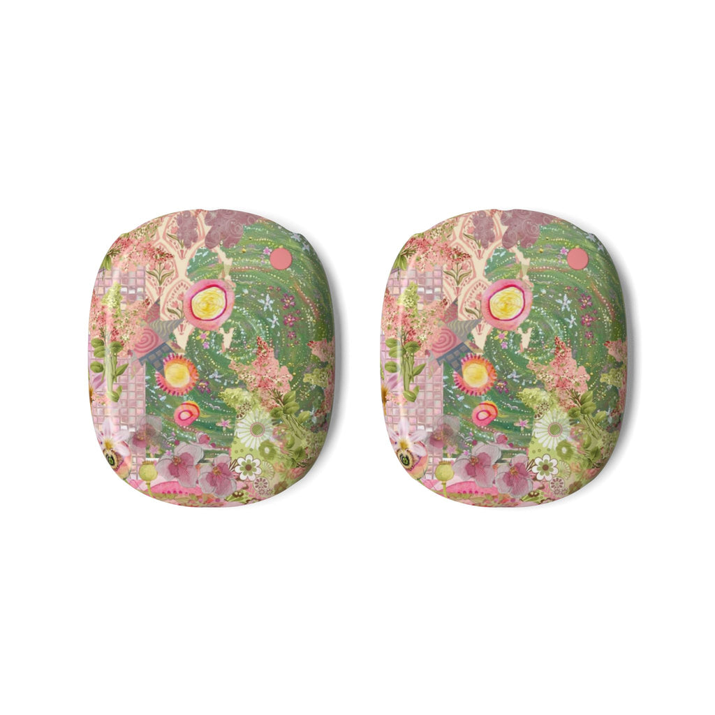 GREEN PINK MOSAIC WHIMSY AIRPODS MAX CASE COVERS