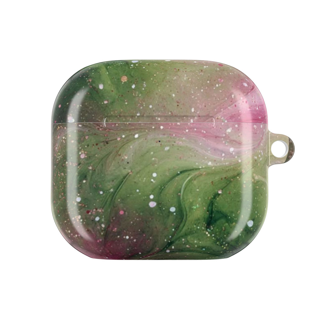 PINK & GREEN WHIMSY SWIRL AIRPOD CASE
