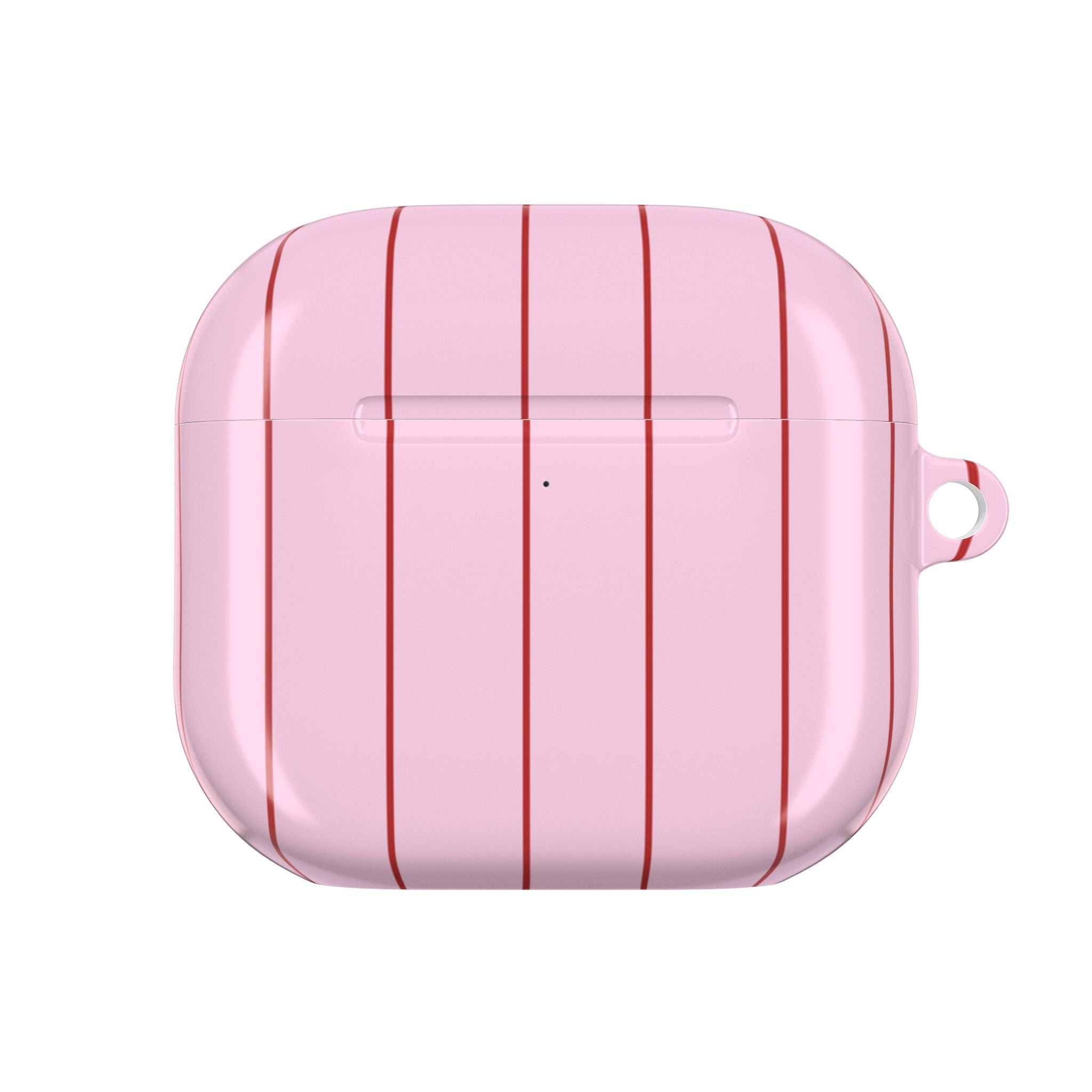 PINK RED STRIPES AIRPOD CASE
