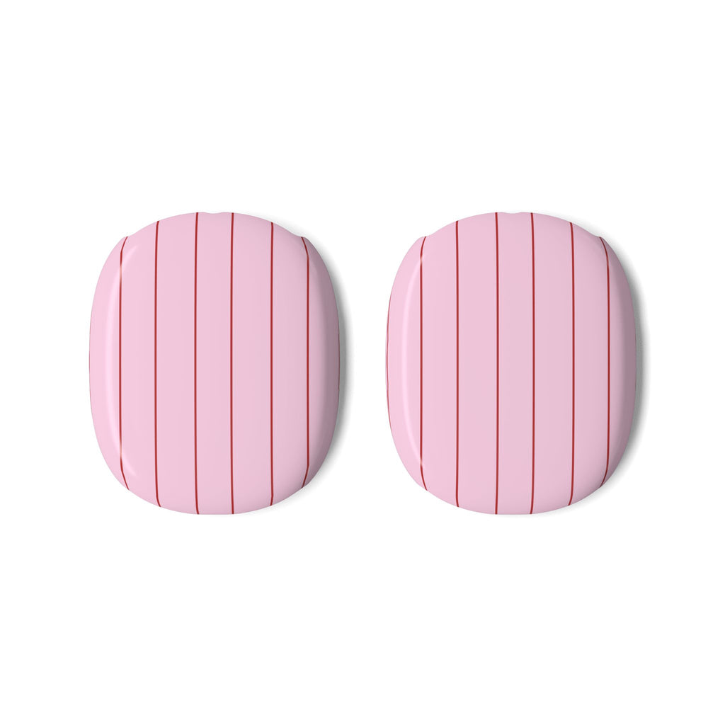 PINK RED STRIPES AIRPODS MAX CASE COVERS