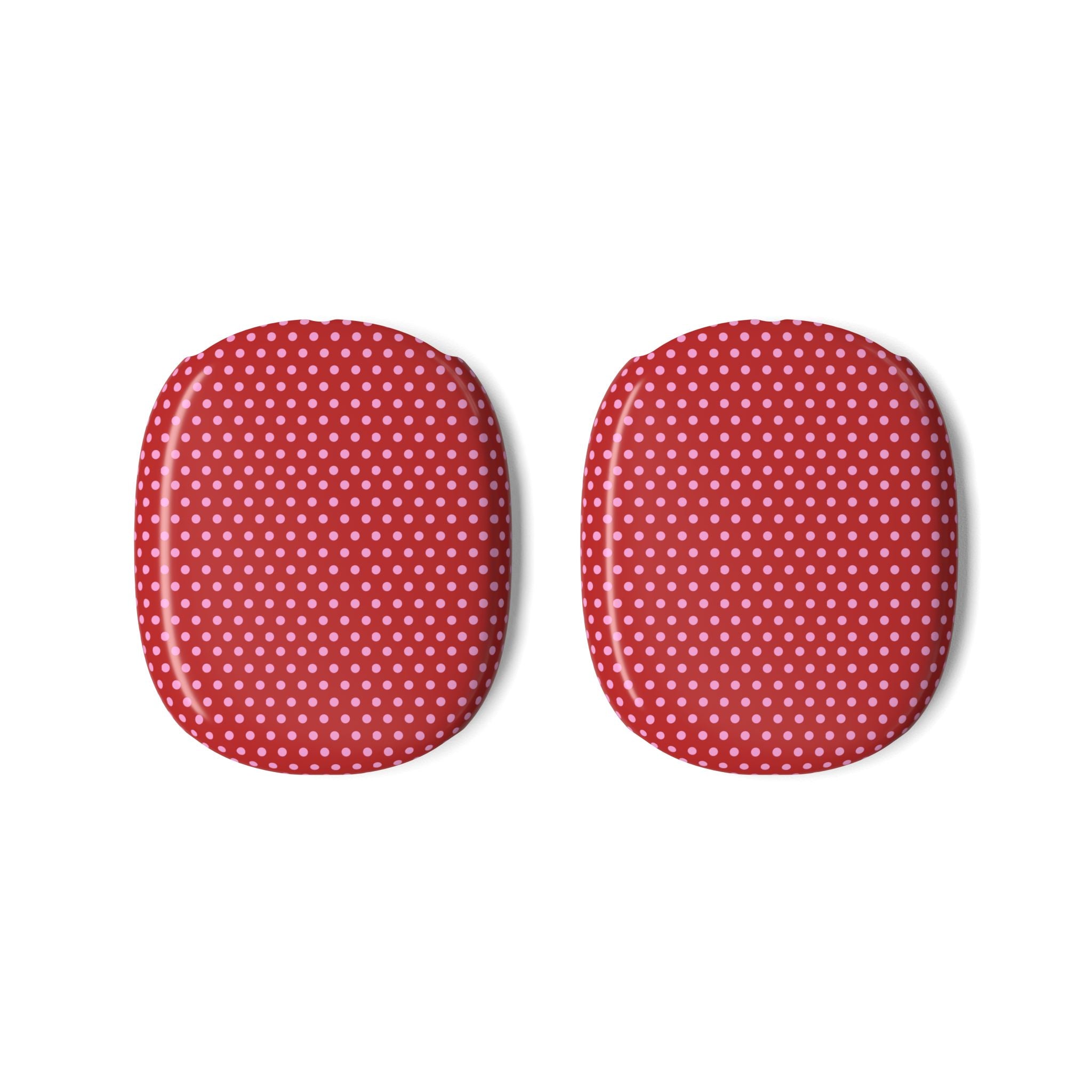 RED PINK POLKA DOTS AIRPODS MAX CASE COVERS