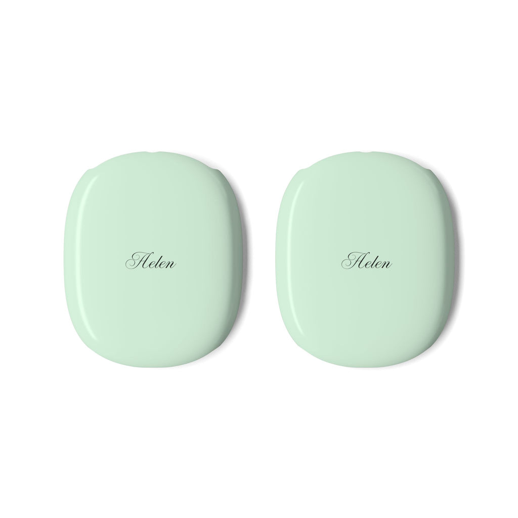 PERSONALIZED NAME CUSTOM PASTEL GREEN AIRPODS MAX CASE COVERS