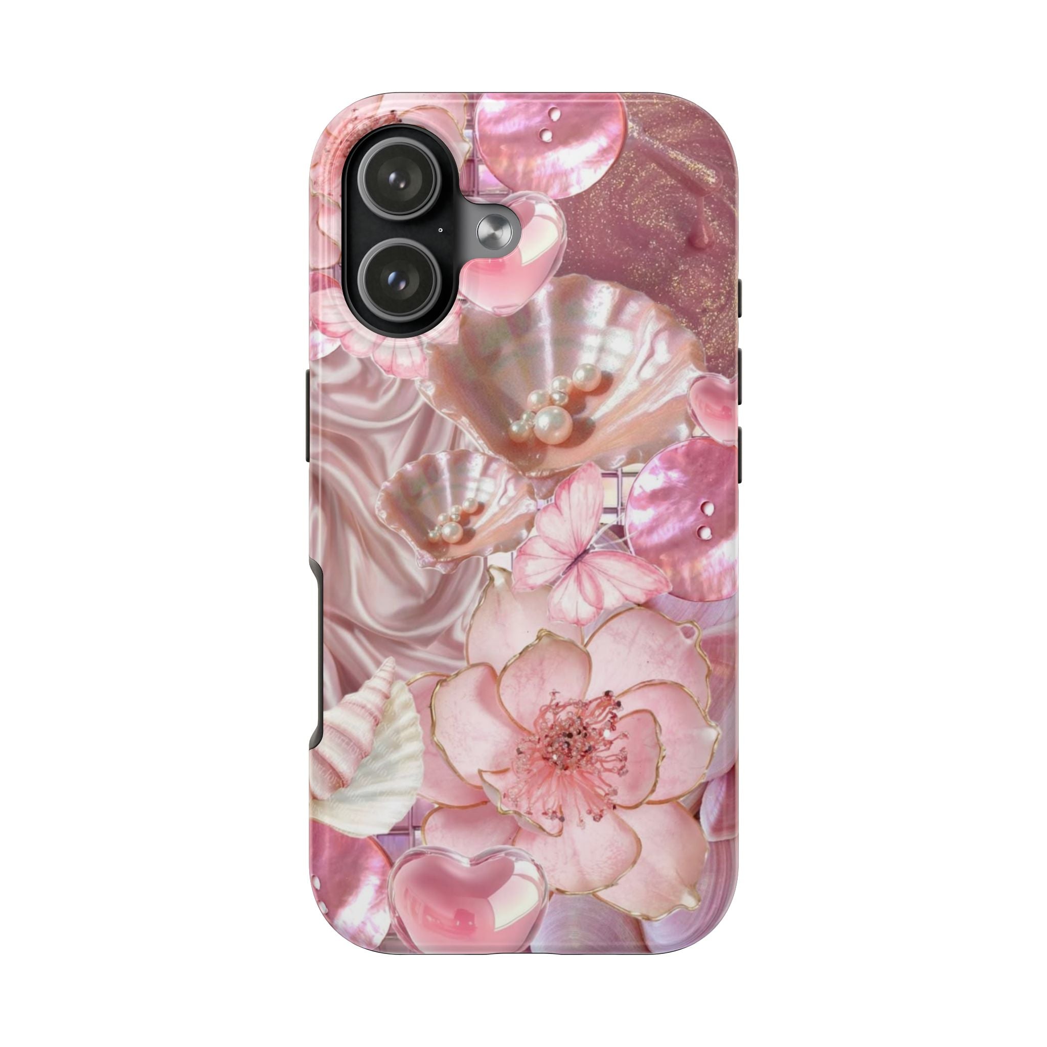 PINK SATIN MEADOW PHONE CASE
