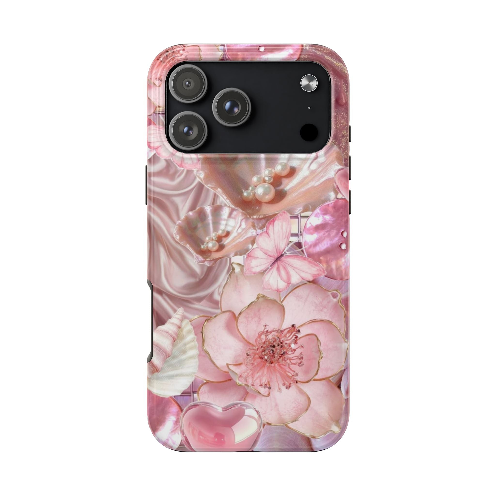 PINK SATIN MEADOW PHONE CASE