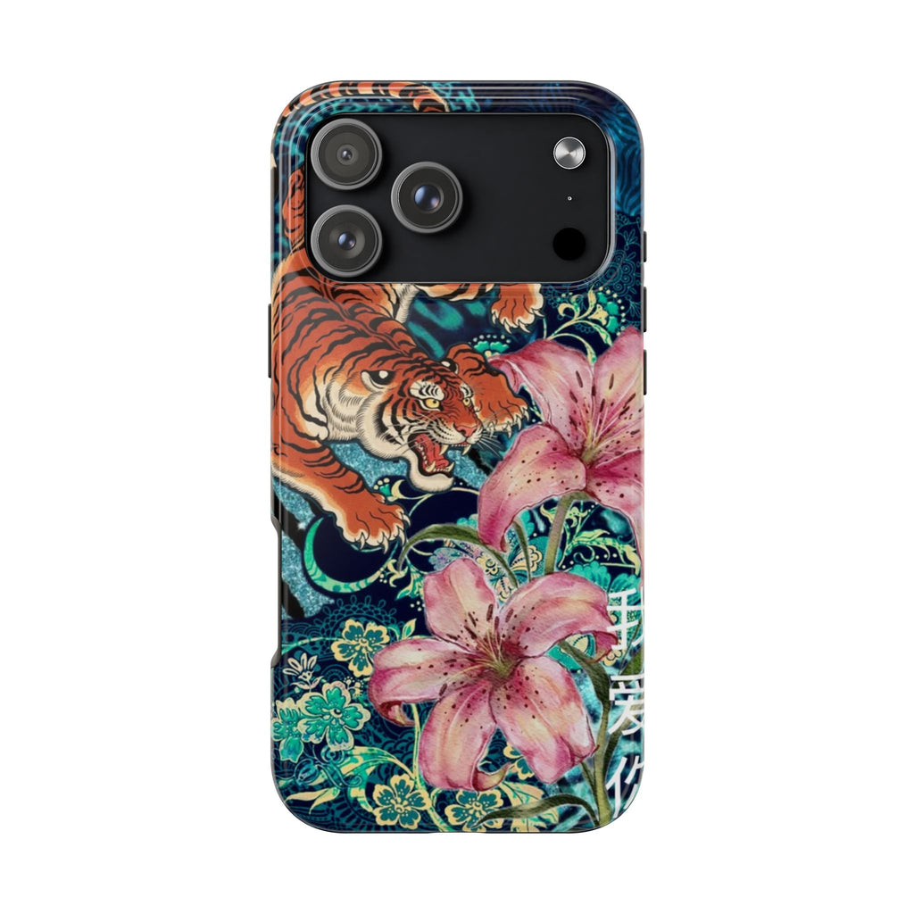 NAVY REVERIE TIGER PHONE CASE