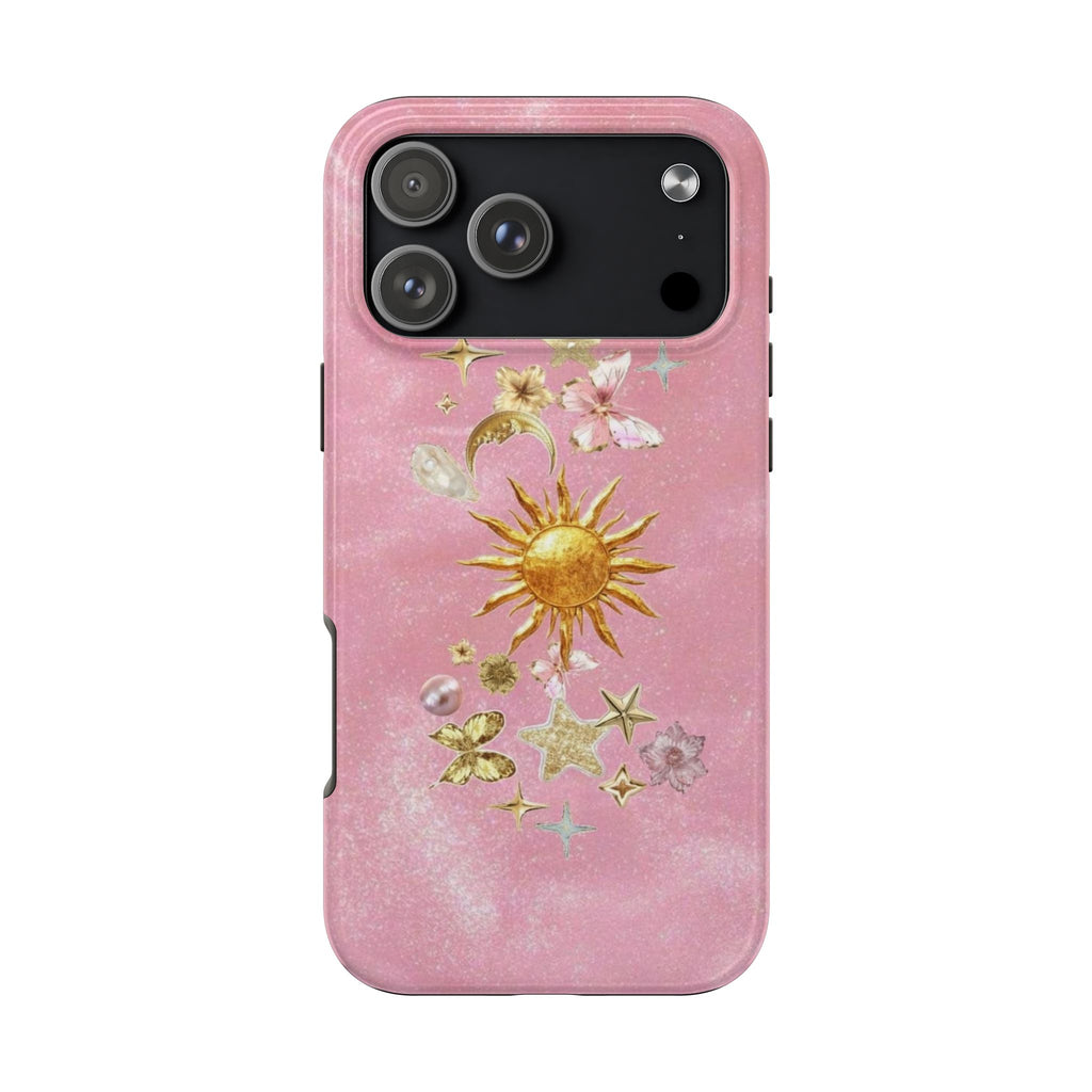 PINK ETHEREAL SUN PHONE CASE